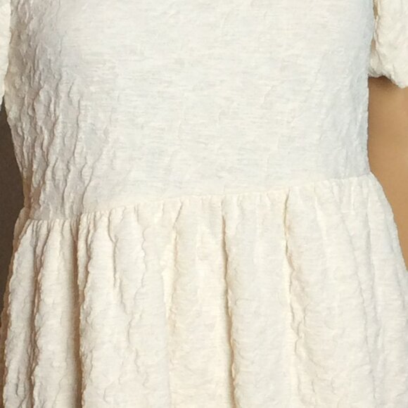 River Island Women's Beige Fit & Flare Baby Doll Cut Out Back Dress Size 6 US Ne - Picture 5 of 15